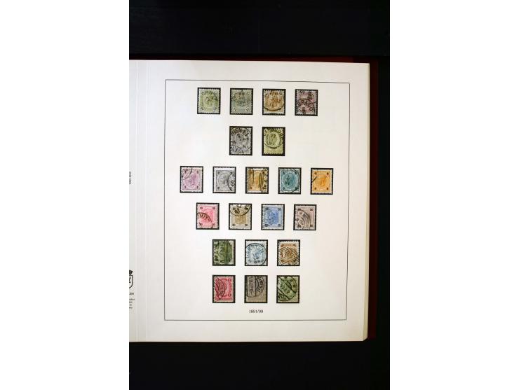 1850/1988, gestempelte Sammlung mit u.a. Mi.-Nr. 1 (2), 2 (2), 10-15I, 10-15II, 161-77, 518-23, 555, Bl.1 (Fotoattest Zenker 