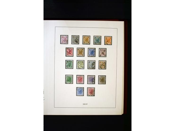 1850/1988, gestempelte Sammlung mit u.a. Mi.-Nr. 1 (2), 2 (2), 10-15I, 10-15II, 161-77, 518-23, 555, Bl.1 (Fotoattest Zenker 