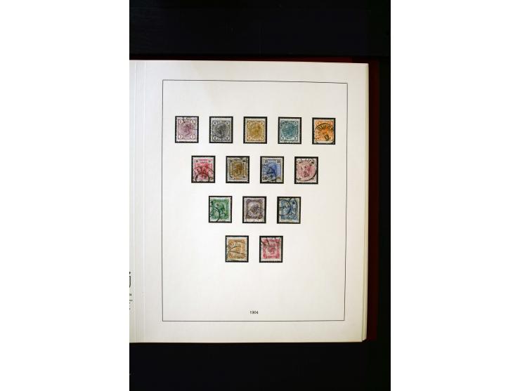 1850/1988, gestempelte Sammlung mit u.a. Mi.-Nr. 1 (2), 2 (2), 10-15I, 10-15II, 161-77, 518-23, 555, Bl.1 (Fotoattest Zenker 