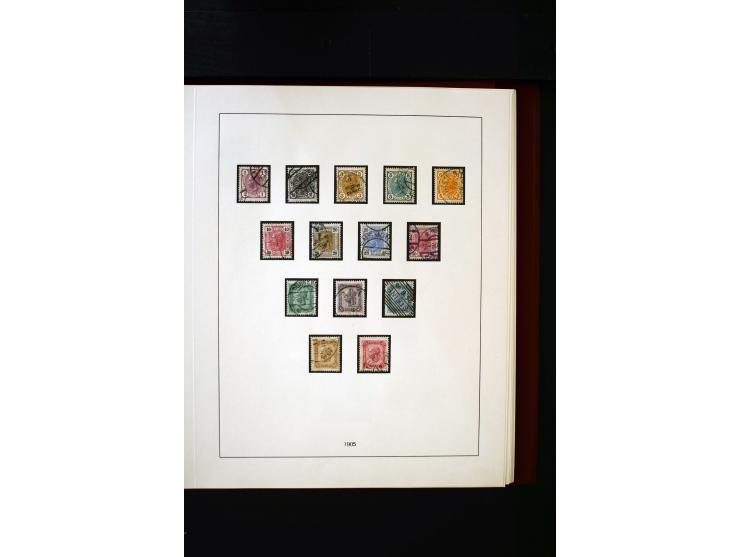 1850/1988, gestempelte Sammlung mit u.a. Mi.-Nr. 1 (2), 2 (2), 10-15I, 10-15II, 161-77, 518-23, 555, Bl.1 (Fotoattest Zenker 