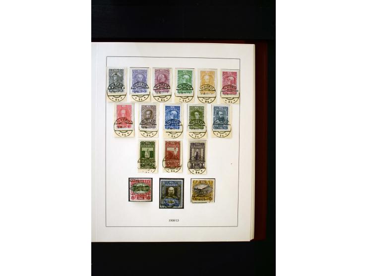 1850/1988, gestempelte Sammlung mit u.a. Mi.-Nr. 1 (2), 2 (2), 10-15I, 10-15II, 161-77, 518-23, 555, Bl.1 (Fotoattest Zenker 