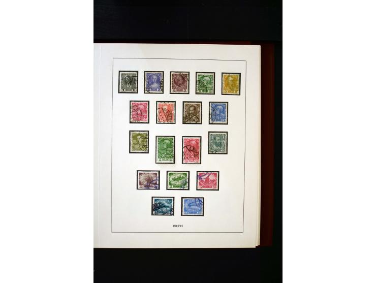 1850/1988, gestempelte Sammlung mit u.a. Mi.-Nr. 1 (2), 2 (2), 10-15I, 10-15II, 161-77, 518-23, 555, Bl.1 (Fotoattest Zenker 