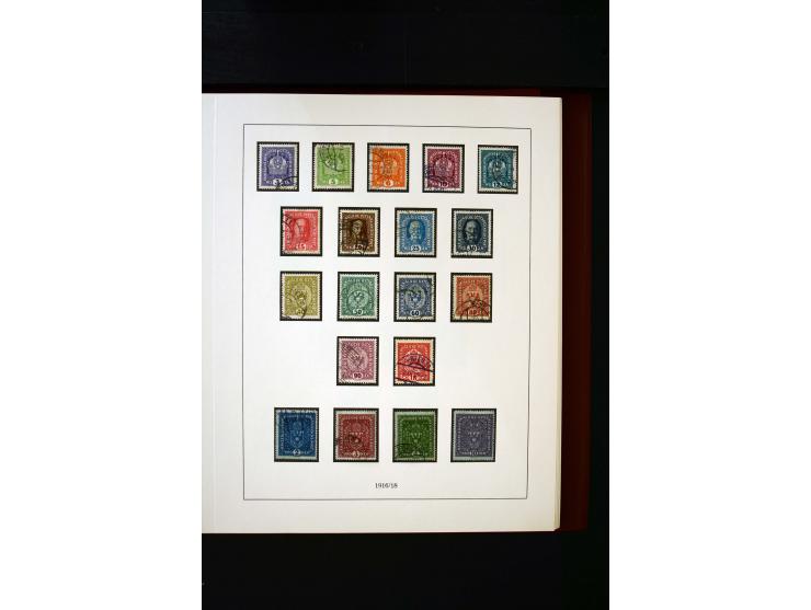 1850/1988, gestempelte Sammlung mit u.a. Mi.-Nr. 1 (2), 2 (2), 10-15I, 10-15II, 161-77, 518-23, 555, Bl.1 (Fotoattest Zenker 