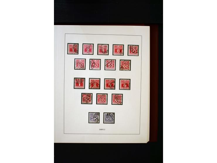 1850/1988, gestempelte Sammlung mit u.a. Mi.-Nr. 1 (2), 2 (2), 10-15I, 10-15II, 161-77, 518-23, 555, Bl.1 (Fotoattest Zenker 