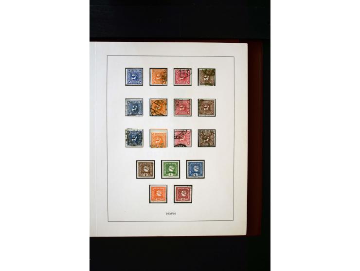 1850/1988, gestempelte Sammlung mit u.a. Mi.-Nr. 1 (2), 2 (2), 10-15I, 10-15II, 161-77, 518-23, 555, Bl.1 (Fotoattest Zenker 
