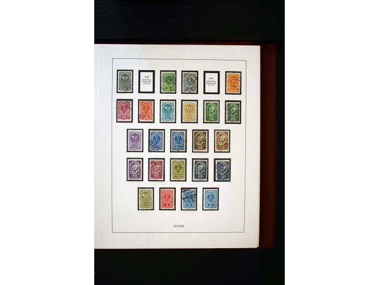 1850/1988, gestempelte Sammlung mit u.a. Mi.-Nr. 1 (2), 2 (2), 10-15I, 10-15II, 161-77, 518-23, 555, Bl.1 (Fotoattest Zenker 