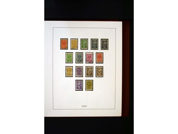 1850/1988, gestempelte Sammlung mit u.a. Mi.-Nr. 1 (2), 2 (2), 10-15I, 10-15II, 161-77, 518-23, 555, Bl.1 (Fotoattest Zenker 