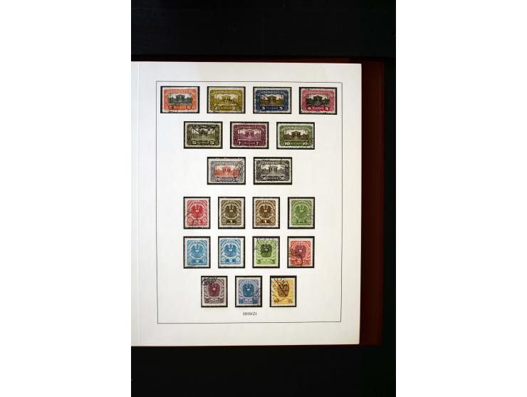 1850/1988, gestempelte Sammlung mit u.a. Mi.-Nr. 1 (2), 2 (2), 10-15I, 10-15II, 161-77, 518-23, 555, Bl.1 (Fotoattest Zenker 