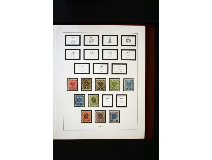 1850/1988, gestempelte Sammlung mit u.a. Mi.-Nr. 1 (2), 2 (2), 10-15I, 10-15II, 161-77, 518-23, 555, Bl.1 (Fotoattest Zenker 