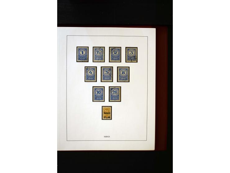 1850/1988, gestempelte Sammlung mit u.a. Mi.-Nr. 1 (2), 2 (2), 10-15I, 10-15II, 161-77, 518-23, 555, Bl.1 (Fotoattest Zenker 