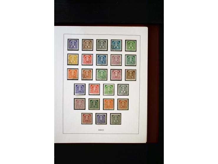 1850/1988, gestempelte Sammlung mit u.a. Mi.-Nr. 1 (2), 2 (2), 10-15I, 10-15II, 161-77, 518-23, 555, Bl.1 (Fotoattest Zenker 