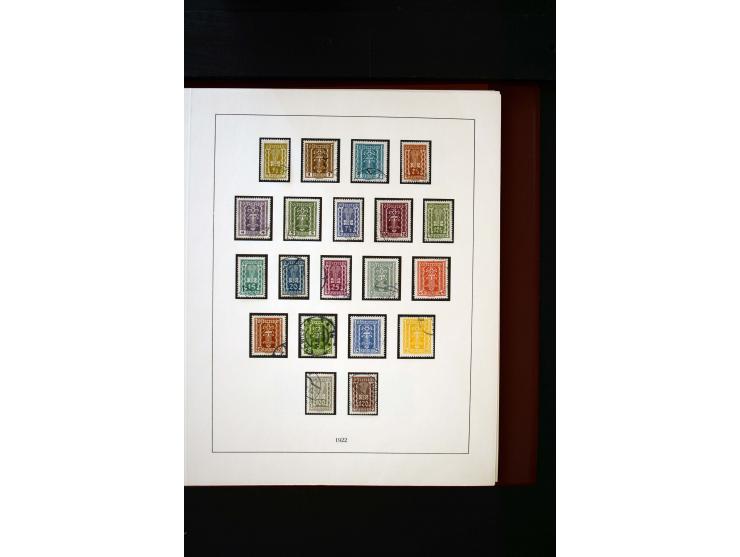 1850/1988, gestempelte Sammlung mit u.a. Mi.-Nr. 1 (2), 2 (2), 10-15I, 10-15II, 161-77, 518-23, 555, Bl.1 (Fotoattest Zenker 