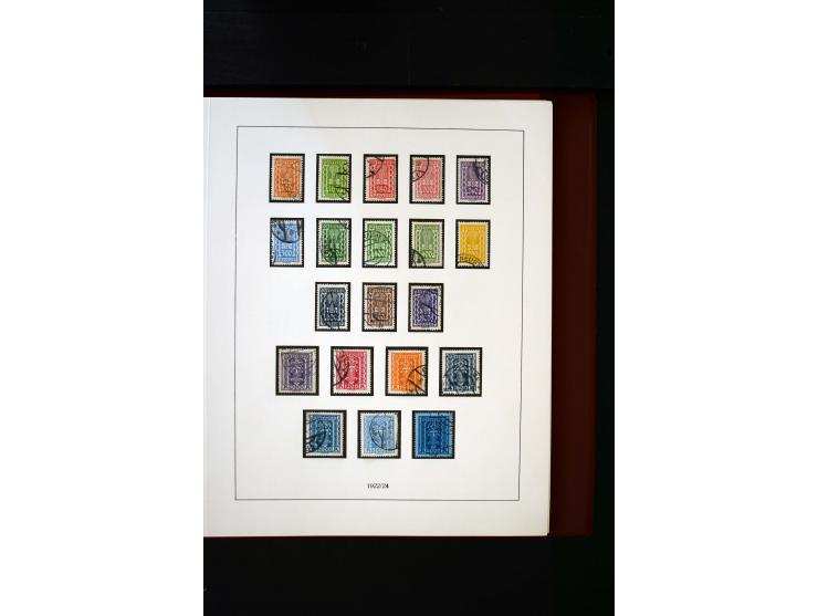 1850/1988, gestempelte Sammlung mit u.a. Mi.-Nr. 1 (2), 2 (2), 10-15I, 10-15II, 161-77, 518-23, 555, Bl.1 (Fotoattest Zenker 