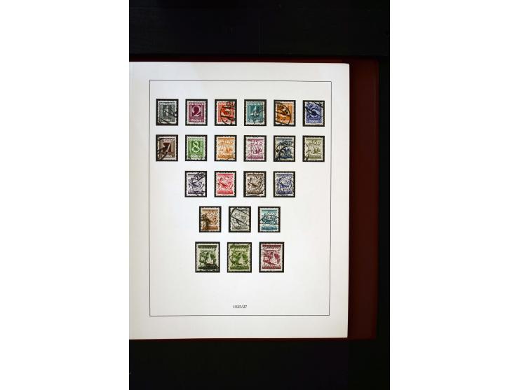 1850/1988, gestempelte Sammlung mit u.a. Mi.-Nr. 1 (2), 2 (2), 10-15I, 10-15II, 161-77, 518-23, 555, Bl.1 (Fotoattest Zenker 
