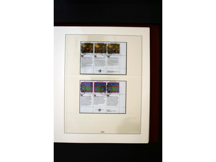 1850/1988, gestempelte Sammlung mit u.a. Mi.-Nr. 1 (2), 2 (2), 10-15I, 10-15II, 161-77, 518-23, 555, Bl.1 (Fotoattest Zenker 