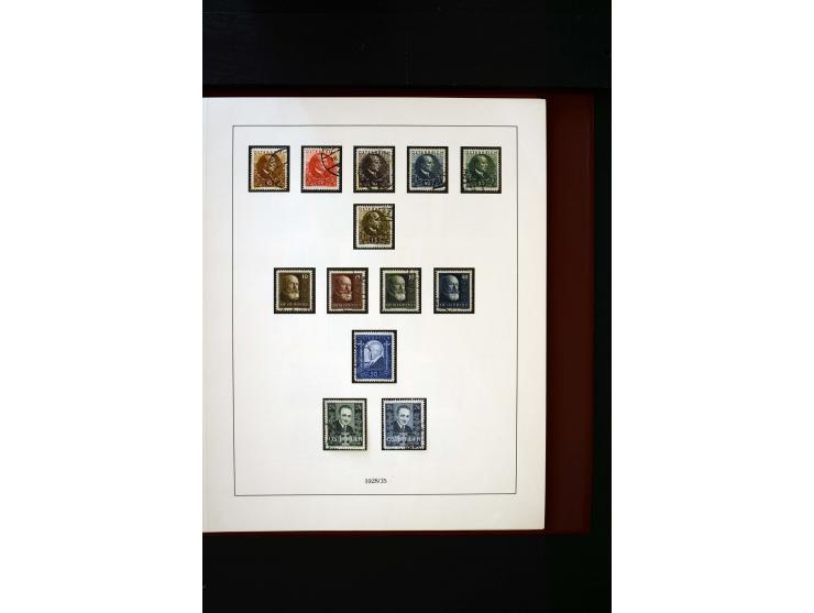 1850/1988, gestempelte Sammlung mit u.a. Mi.-Nr. 1 (2), 2 (2), 10-15I, 10-15II, 161-77, 518-23, 555, Bl.1 (Fotoattest Zenker 