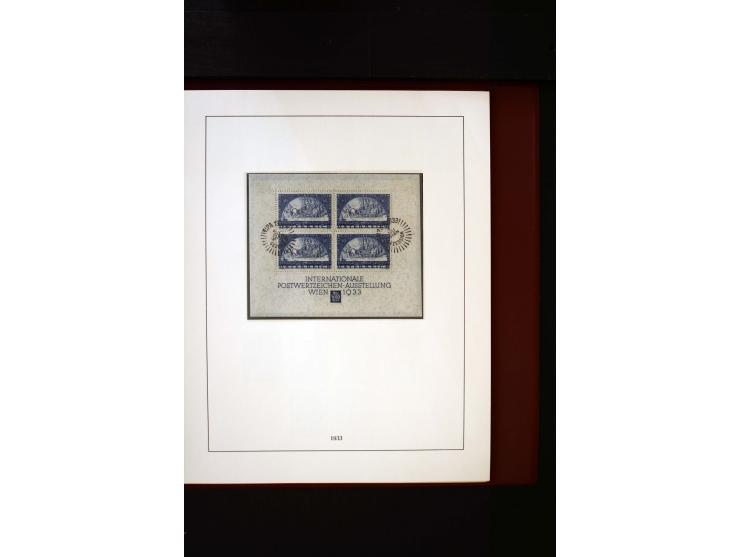 1850/1988, gestempelte Sammlung mit u.a. Mi.-Nr. 1 (2), 2 (2), 10-15I, 10-15II, 161-77, 518-23, 555, Bl.1 (Fotoattest Zenker 