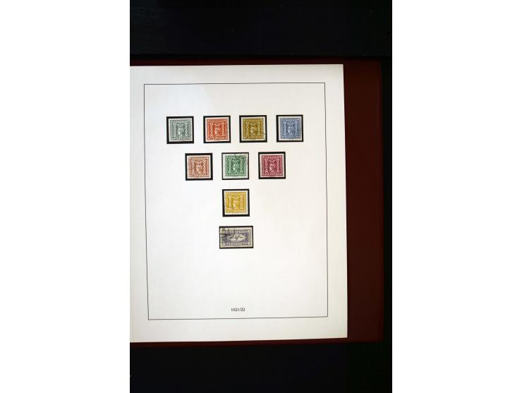 1850/1988, gestempelte Sammlung mit u.a. Mi.-Nr. 1 (2), 2 (2), 10-15I, 10-15II, 161-77, 518-23, 555, Bl.1 (Fotoattest Zenker 