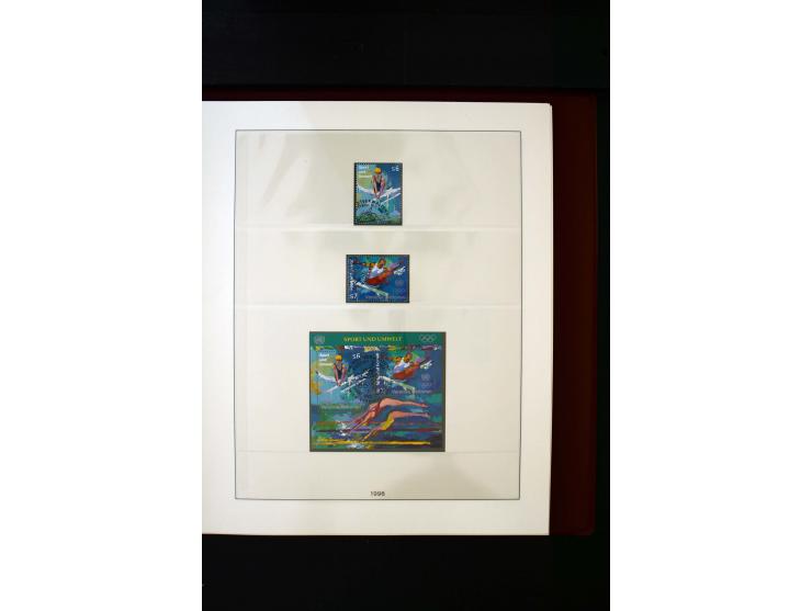 1850/1988, gestempelte Sammlung mit u.a. Mi.-Nr. 1 (2), 2 (2), 10-15I, 10-15II, 161-77, 518-23, 555, Bl.1 (Fotoattest Zenker 