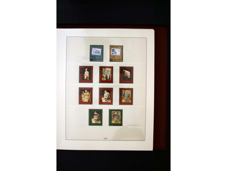 1850/1988, gestempelte Sammlung mit u.a. Mi.-Nr. 1 (2), 2 (2), 10-15I, 10-15II, 161-77, 518-23, 555, Bl.1 (Fotoattest Zenker 