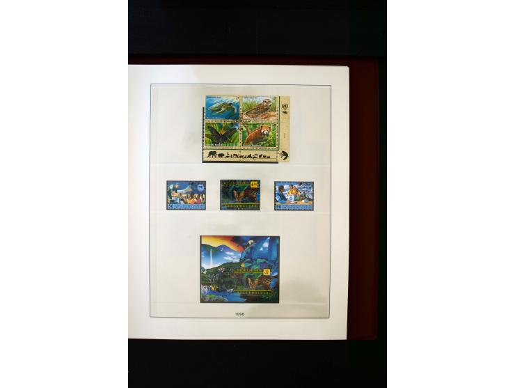 1850/1988, gestempelte Sammlung mit u.a. Mi.-Nr. 1 (2), 2 (2), 10-15I, 10-15II, 161-77, 518-23, 555, Bl.1 (Fotoattest Zenker 