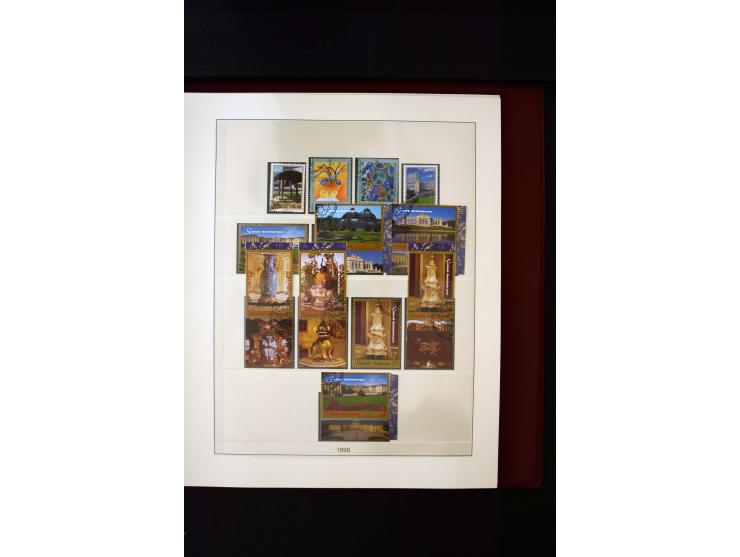 1850/1988, gestempelte Sammlung mit u.a. Mi.-Nr. 1 (2), 2 (2), 10-15I, 10-15II, 161-77, 518-23, 555, Bl.1 (Fotoattest Zenker 