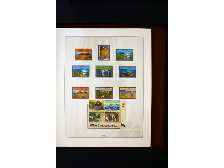 1850/1988, gestempelte Sammlung mit u.a. Mi.-Nr. 1 (2), 2 (2), 10-15I, 10-15II, 161-77, 518-23, 555, Bl.1 (Fotoattest Zenker 