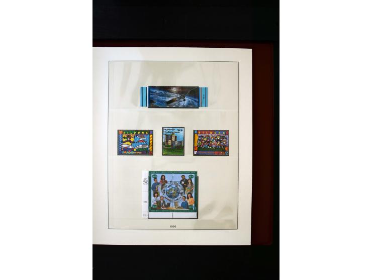 1850/1988, gestempelte Sammlung mit u.a. Mi.-Nr. 1 (2), 2 (2), 10-15I, 10-15II, 161-77, 518-23, 555, Bl.1 (Fotoattest Zenker 