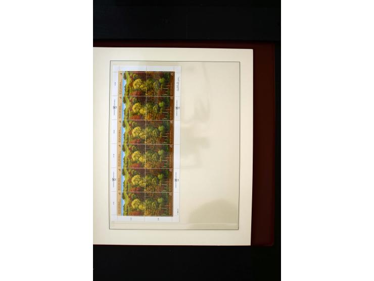 1850/1988, gestempelte Sammlung mit u.a. Mi.-Nr. 1 (2), 2 (2), 10-15I, 10-15II, 161-77, 518-23, 555, Bl.1 (Fotoattest Zenker 