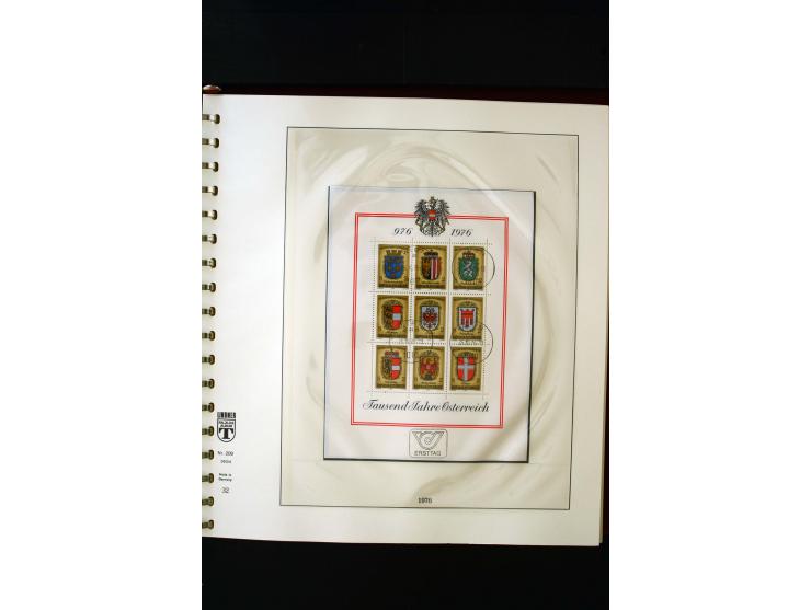 1850/1988, gestempelte Sammlung mit u.a. Mi.-Nr. 1 (2), 2 (2), 10-15I, 10-15II, 161-77, 518-23, 555, Bl.1 (Fotoattest Zenker 