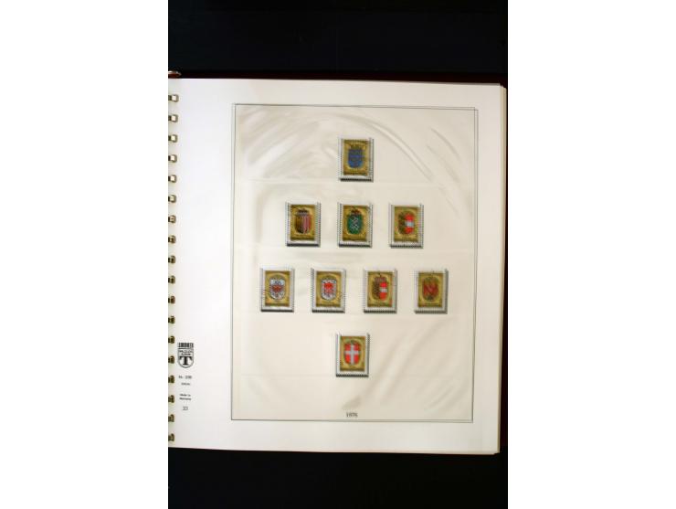 1850/1988, gestempelte Sammlung mit u.a. Mi.-Nr. 1 (2), 2 (2), 10-15I, 10-15II, 161-77, 518-23, 555, Bl.1 (Fotoattest Zenker 
