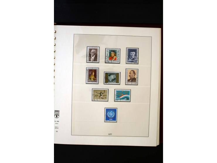 1850/1988, gestempelte Sammlung mit u.a. Mi.-Nr. 1 (2), 2 (2), 10-15I, 10-15II, 161-77, 518-23, 555, Bl.1 (Fotoattest Zenker 