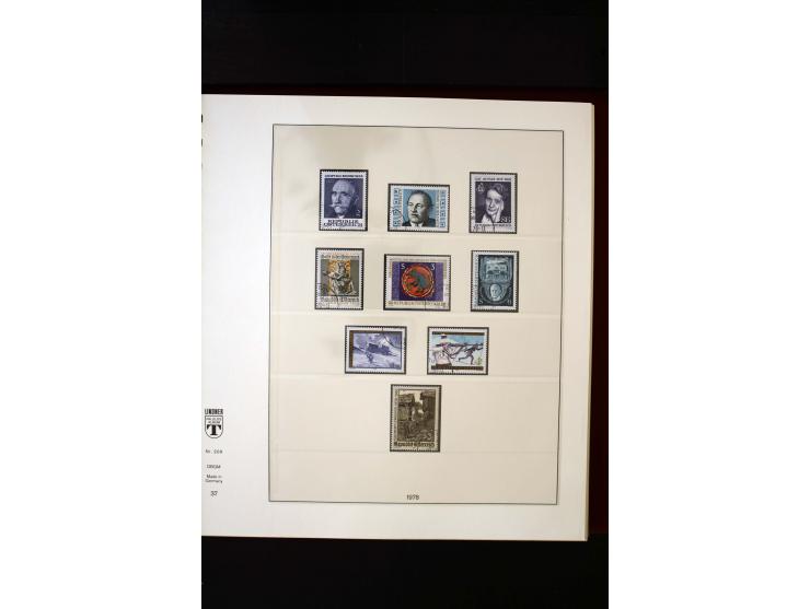 1850/1988, gestempelte Sammlung mit u.a. Mi.-Nr. 1 (2), 2 (2), 10-15I, 10-15II, 161-77, 518-23, 555, Bl.1 (Fotoattest Zenker 