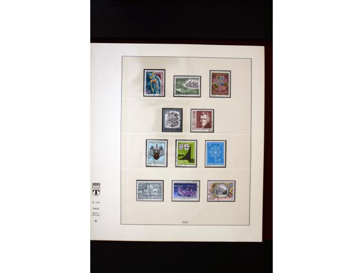1850/1988, gestempelte Sammlung mit u.a. Mi.-Nr. 1 (2), 2 (2), 10-15I, 10-15II, 161-77, 518-23, 555, Bl.1 (Fotoattest Zenker 