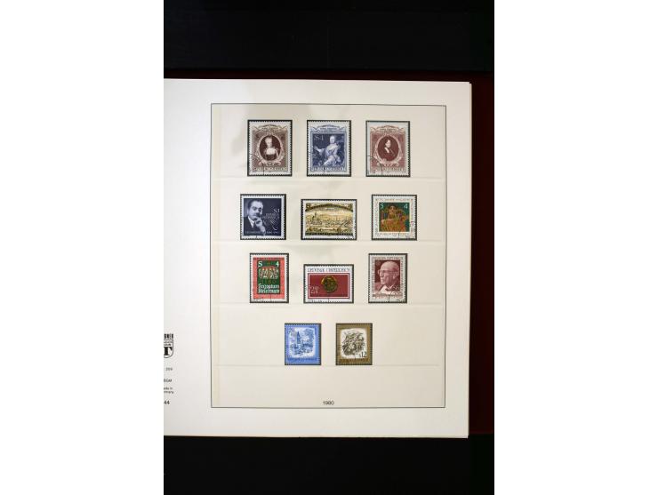 1850/1988, gestempelte Sammlung mit u.a. Mi.-Nr. 1 (2), 2 (2), 10-15I, 10-15II, 161-77, 518-23, 555, Bl.1 (Fotoattest Zenker 
