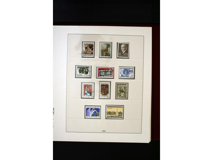 1850/1988, gestempelte Sammlung mit u.a. Mi.-Nr. 1 (2), 2 (2), 10-15I, 10-15II, 161-77, 518-23, 555, Bl.1 (Fotoattest Zenker 