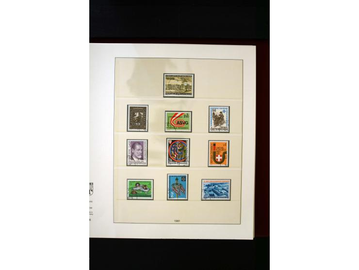1850/1988, gestempelte Sammlung mit u.a. Mi.-Nr. 1 (2), 2 (2), 10-15I, 10-15II, 161-77, 518-23, 555, Bl.1 (Fotoattest Zenker 