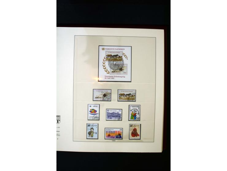 1850/1988, gestempelte Sammlung mit u.a. Mi.-Nr. 1 (2), 2 (2), 10-15I, 10-15II, 161-77, 518-23, 555, Bl.1 (Fotoattest Zenker 