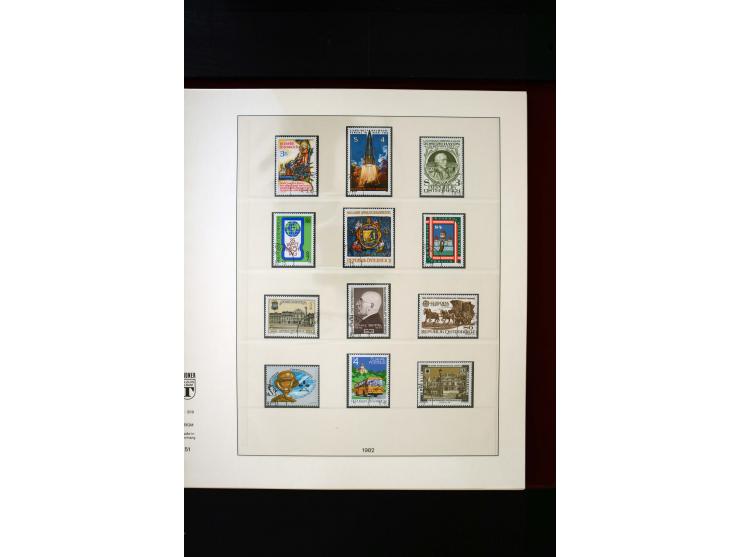 1850/1988, gestempelte Sammlung mit u.a. Mi.-Nr. 1 (2), 2 (2), 10-15I, 10-15II, 161-77, 518-23, 555, Bl.1 (Fotoattest Zenker 