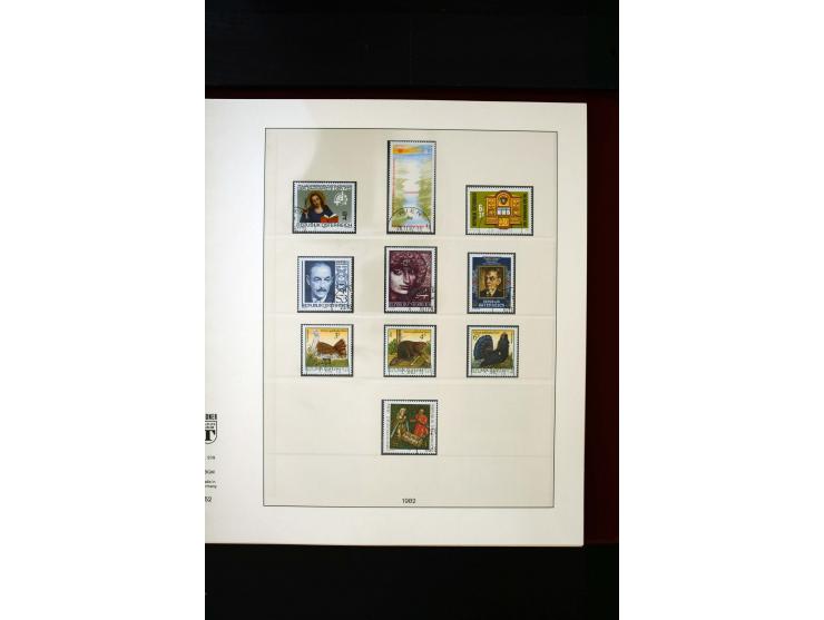 1850/1988, gestempelte Sammlung mit u.a. Mi.-Nr. 1 (2), 2 (2), 10-15I, 10-15II, 161-77, 518-23, 555, Bl.1 (Fotoattest Zenker 