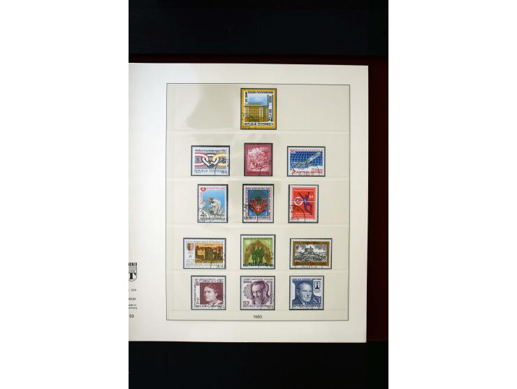 1850/1988, gestempelte Sammlung mit u.a. Mi.-Nr. 1 (2), 2 (2), 10-15I, 10-15II, 161-77, 518-23, 555, Bl.1 (Fotoattest Zenker 