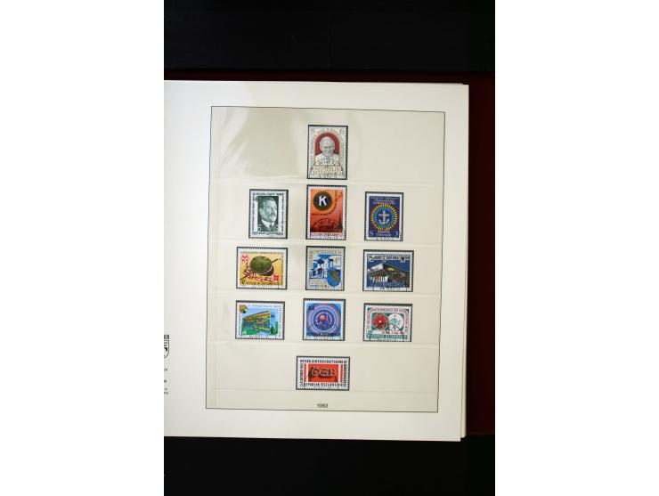 1850/1988, gestempelte Sammlung mit u.a. Mi.-Nr. 1 (2), 2 (2), 10-15I, 10-15II, 161-77, 518-23, 555, Bl.1 (Fotoattest Zenker 