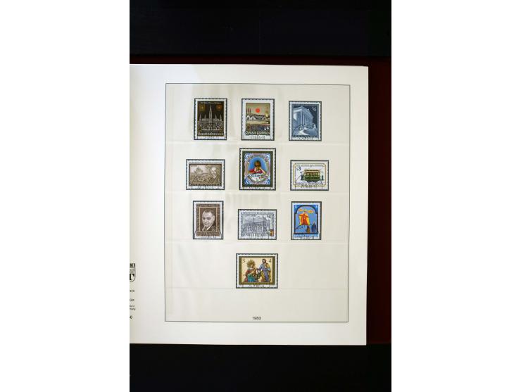 1850/1988, gestempelte Sammlung mit u.a. Mi.-Nr. 1 (2), 2 (2), 10-15I, 10-15II, 161-77, 518-23, 555, Bl.1 (Fotoattest Zenker 