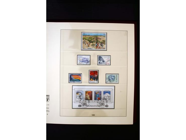 1850/1988, gestempelte Sammlung mit u.a. Mi.-Nr. 1 (2), 2 (2), 10-15I, 10-15II, 161-77, 518-23, 555, Bl.1 (Fotoattest Zenker 