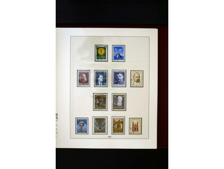 1850/1988, gestempelte Sammlung mit u.a. Mi.-Nr. 1 (2), 2 (2), 10-15I, 10-15II, 161-77, 518-23, 555, Bl.1 (Fotoattest Zenker 