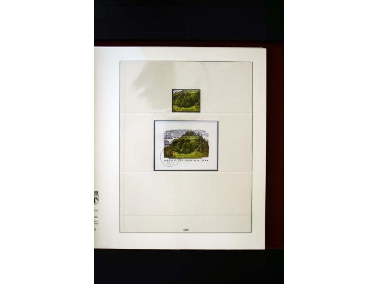 1850/1988, gestempelte Sammlung mit u.a. Mi.-Nr. 1 (2), 2 (2), 10-15I, 10-15II, 161-77, 518-23, 555, Bl.1 (Fotoattest Zenker 