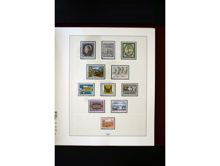 1850/1988, gestempelte Sammlung mit u.a. Mi.-Nr. 1 (2), 2 (2), 10-15I, 10-15II, 161-77, 518-23, 555, Bl.1 (Fotoattest Zenker 