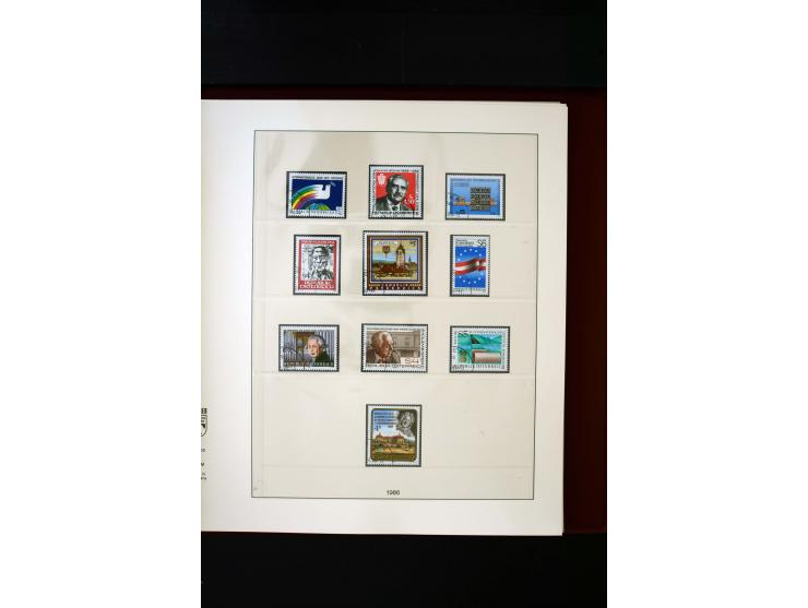 1850/1988, gestempelte Sammlung mit u.a. Mi.-Nr. 1 (2), 2 (2), 10-15I, 10-15II, 161-77, 518-23, 555, Bl.1 (Fotoattest Zenker 