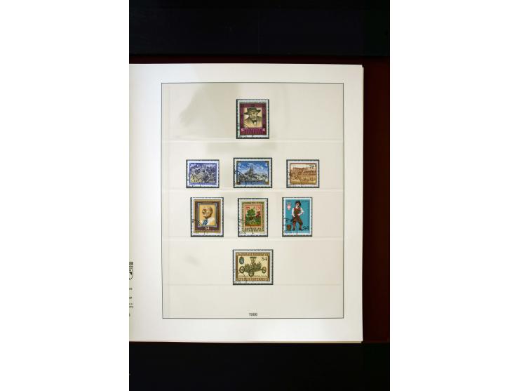 1850/1988, gestempelte Sammlung mit u.a. Mi.-Nr. 1 (2), 2 (2), 10-15I, 10-15II, 161-77, 518-23, 555, Bl.1 (Fotoattest Zenker 