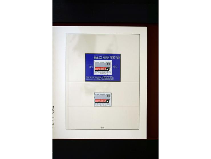 1850/1988, gestempelte Sammlung mit u.a. Mi.-Nr. 1 (2), 2 (2), 10-15I, 10-15II, 161-77, 518-23, 555, Bl.1 (Fotoattest Zenker 